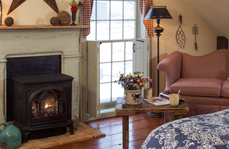 Guest room at Olde Rhinebeck Inn.