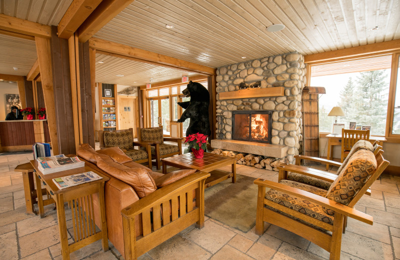 Lobby at Hidden Ridge Resort.