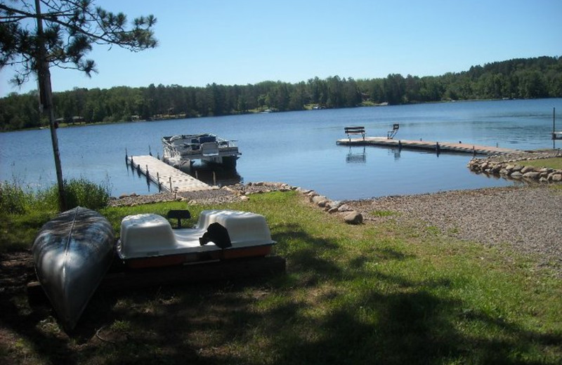 Lake view at Soft Pines Resort.