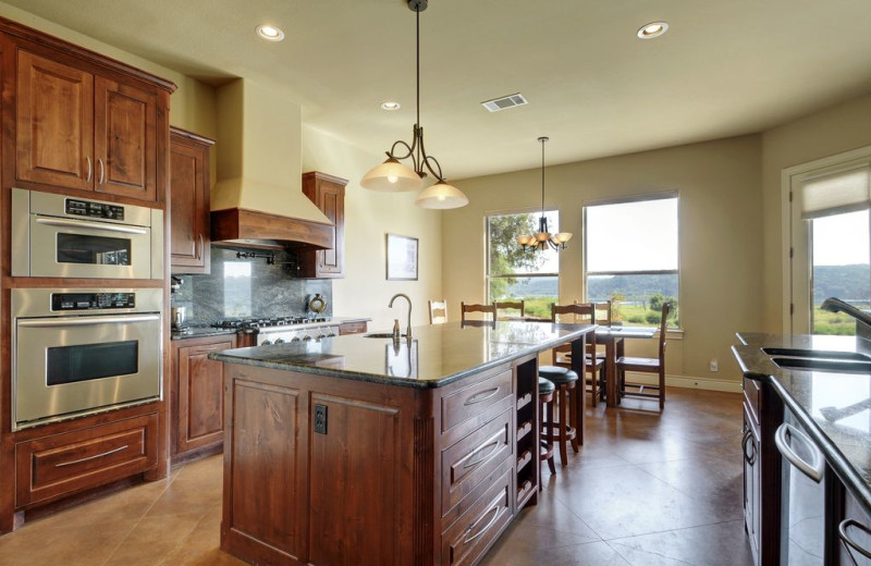 Kitchen at Hill Country Ranch at Lake Travis.