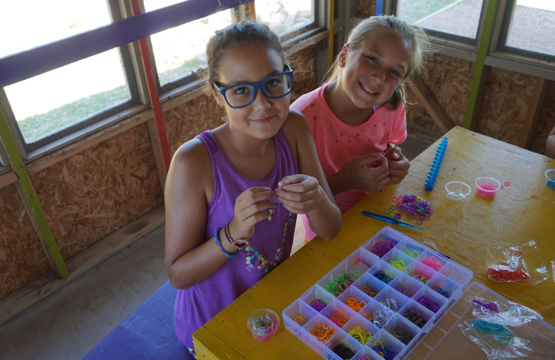 Arts and crafts at Camp Champions on Lake LBJ.