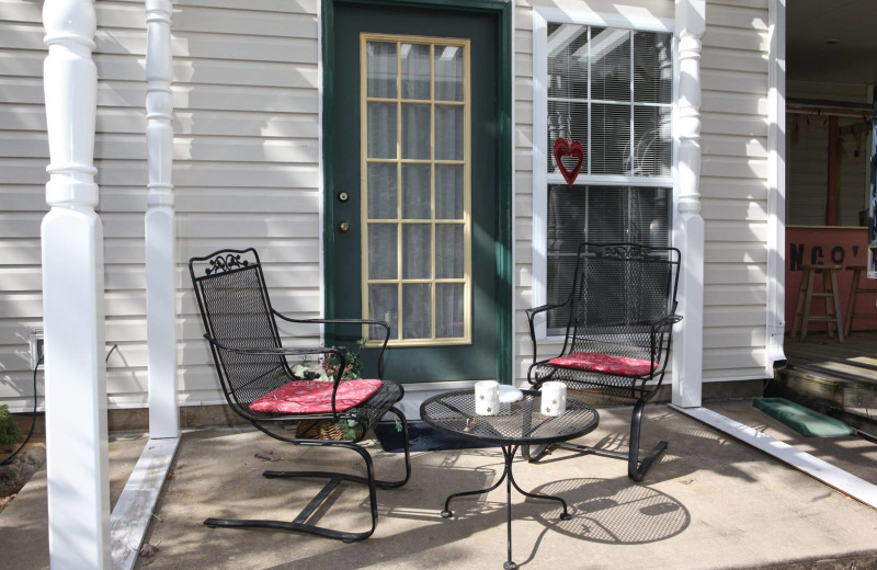 Porch at The Inn at Harbour Ridge Bed and Breakfast.