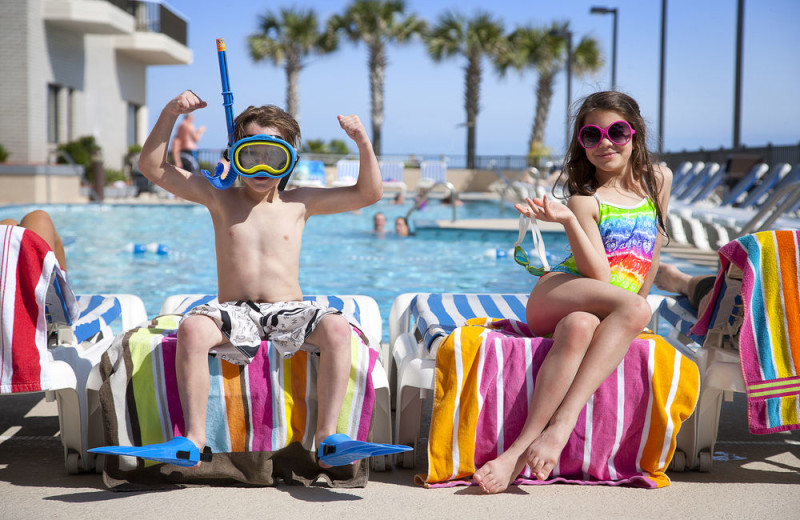 Outdoor pool at Carolina Winds.