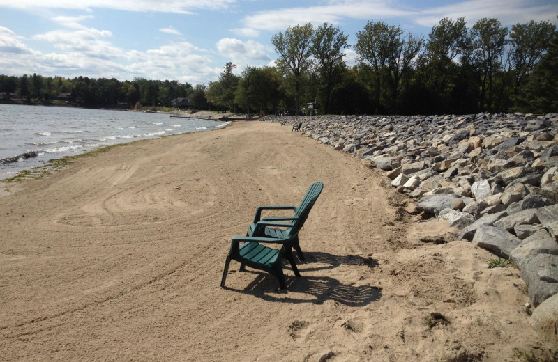 Beach at Bluff Point Golf Resort.