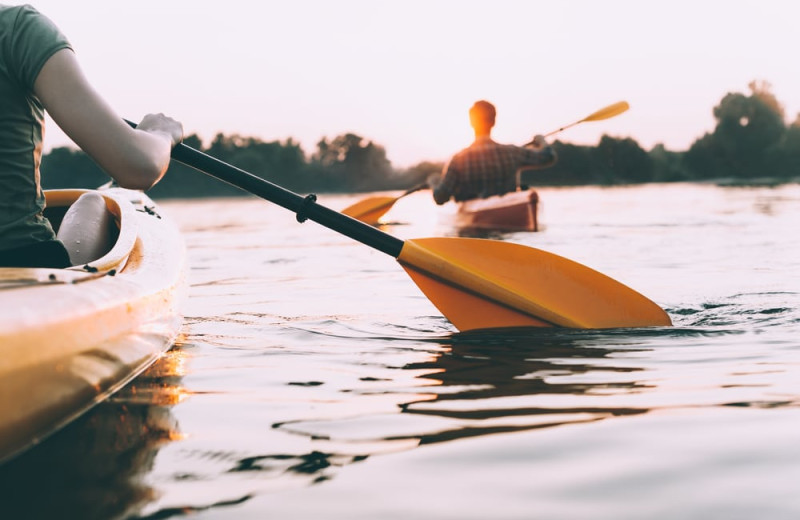 Kayaking at Elk Lake Wilderness Resort.