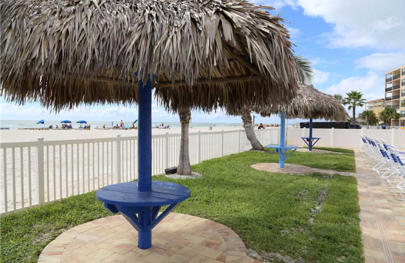 Patio at Beach Place Condominiums.