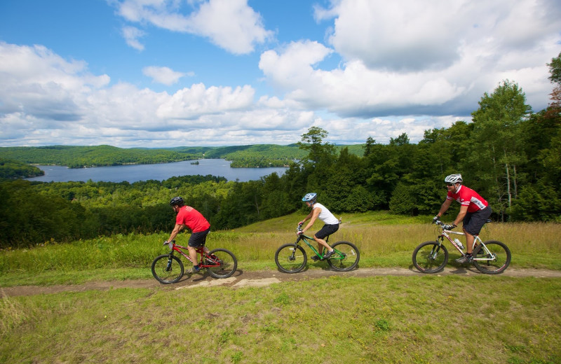 Biking at Sir Sam's Inn & Spa.