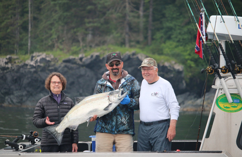 Fishing at The Fireweed Lodge.