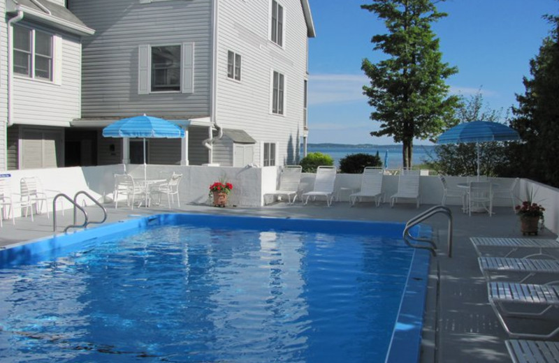 Outdoor pool at North Shore Inn.