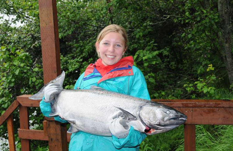 King salmon fishing at Gone Fishin' Lodge.