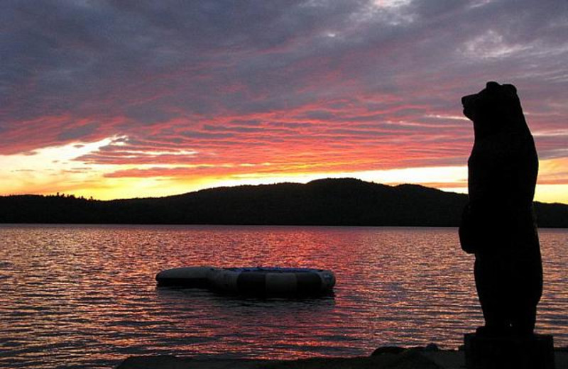 Beautiful sunset at Bald Mountain Camps Resort.