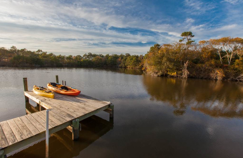 Rental dock at Sandbridge Realty.