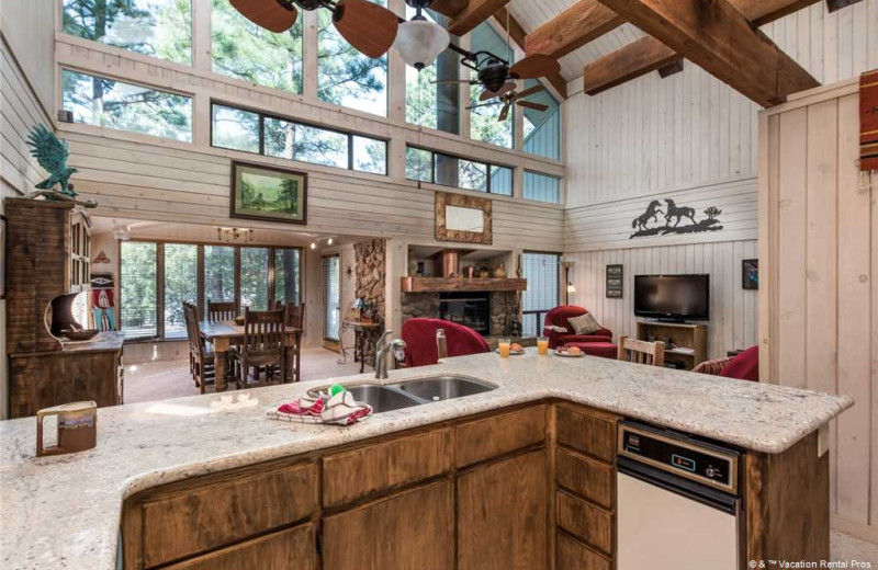 Rental living room at Vacation Rental Pros - Ruidoso.