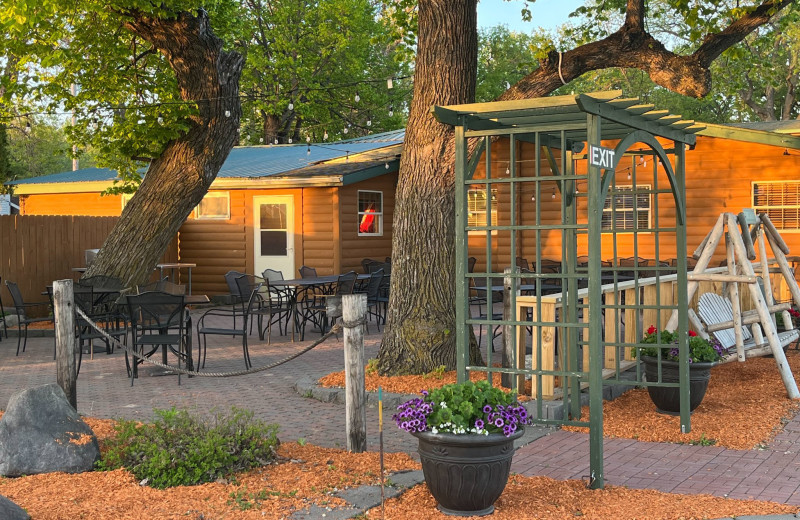 Patio at Ten Mile Lake Resort.