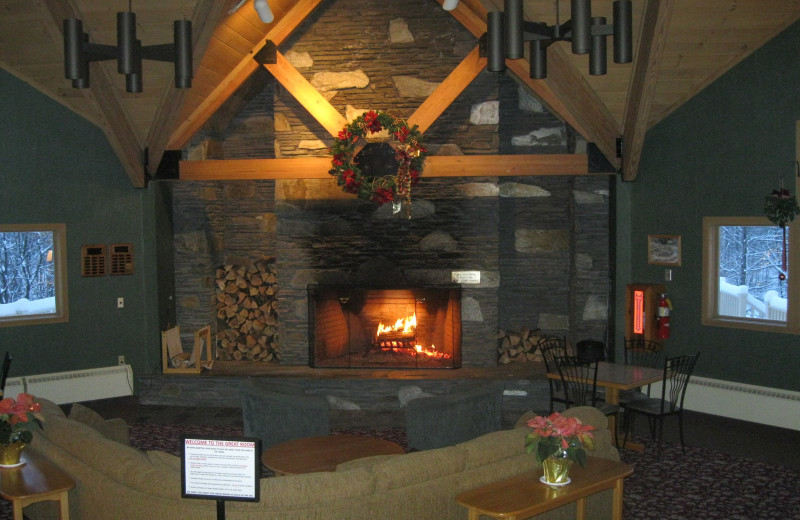 Lobby at The Lodge at Lincoln Station.