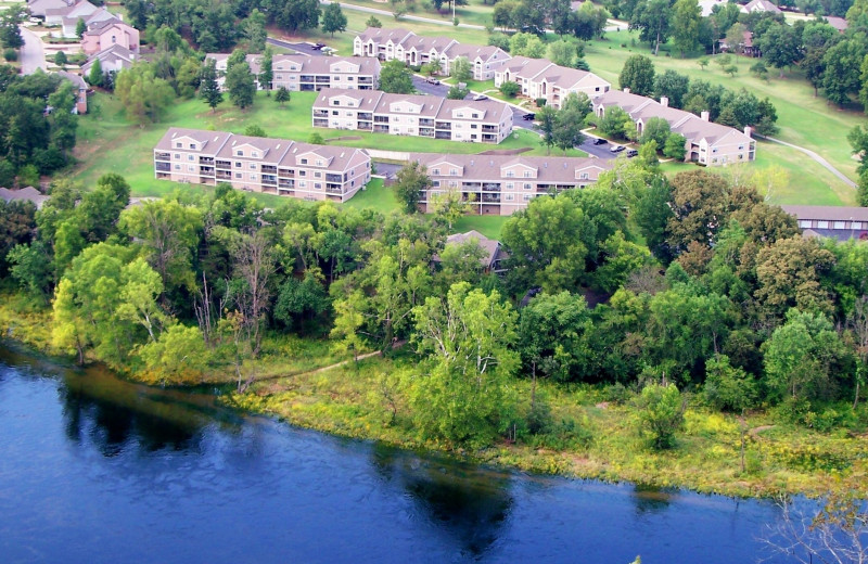 Aerial view of Pointe Royale.