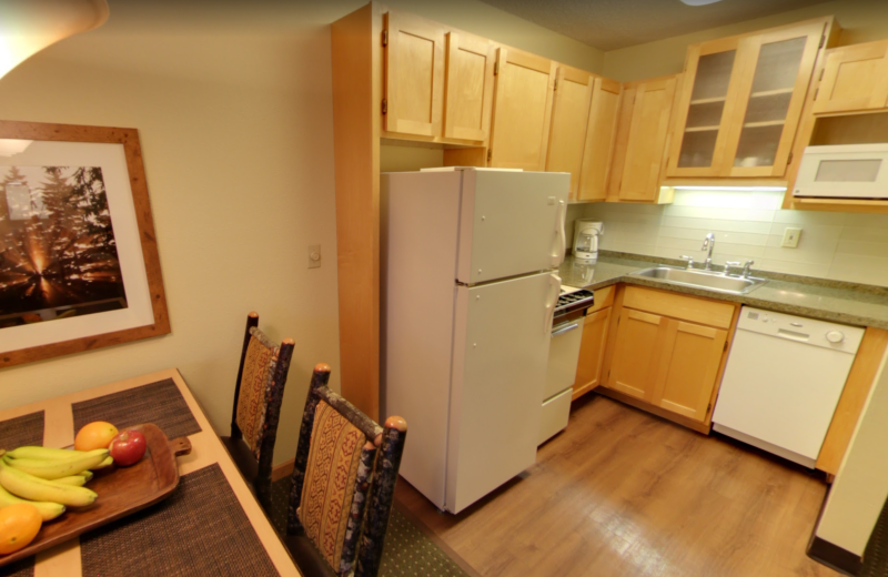 Guest kitchen at Stoneridge Resort.