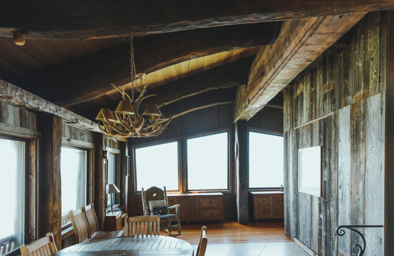 Dolphin house dining room at Alegria Oceanfront Inn & Cottages.