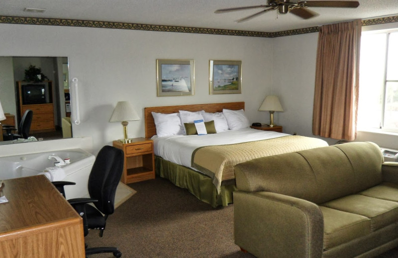 Guest room at Baymont Inns and Suites Rockford.