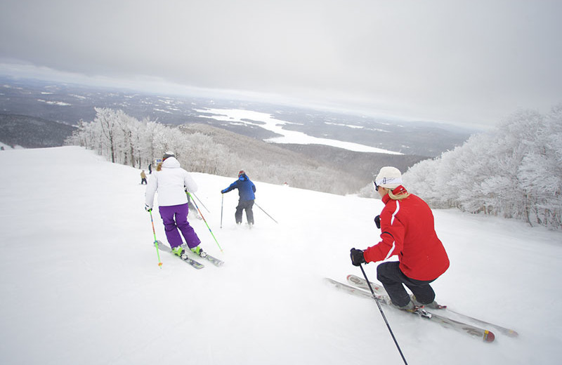 Skiing near Sunapee Harbor Cottages.