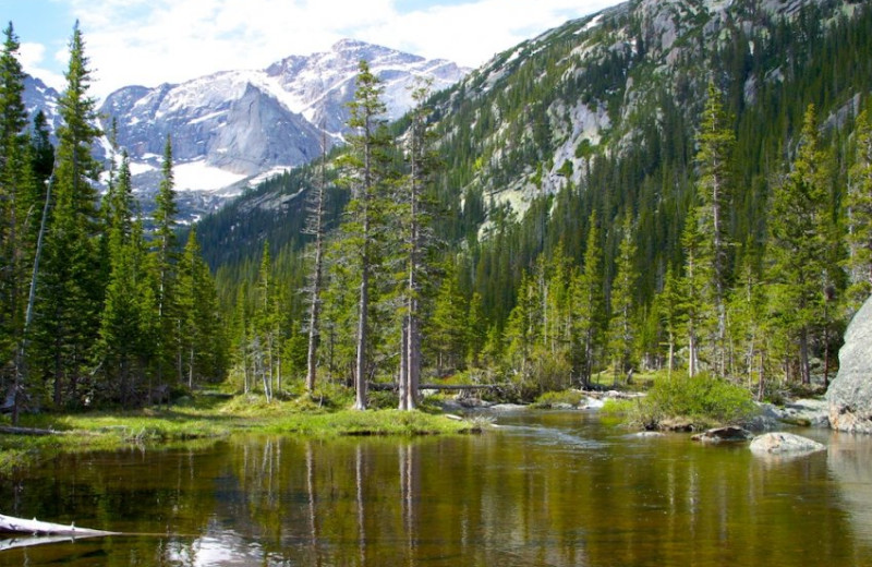 Mountains near Streamside on Fall River.