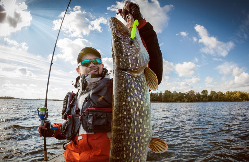 Fishing at Drummond Island Resort and Conference Center.