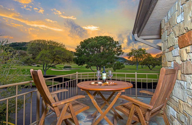 Balcony at Tapatio Springs Hill Country Resort.