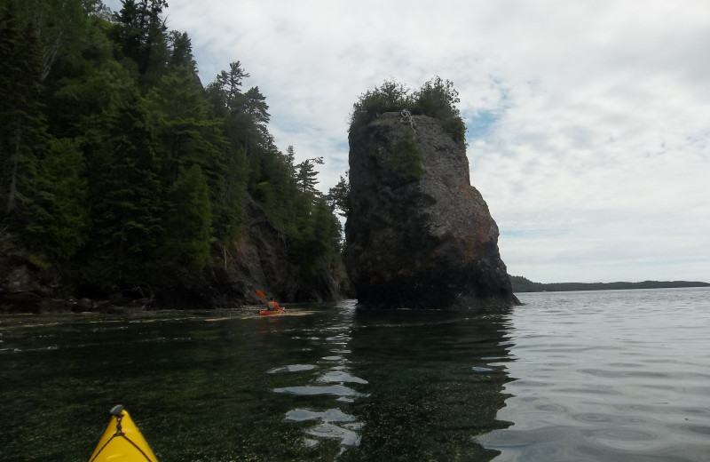 Kayaking at  Inn on Lac Labelle.
