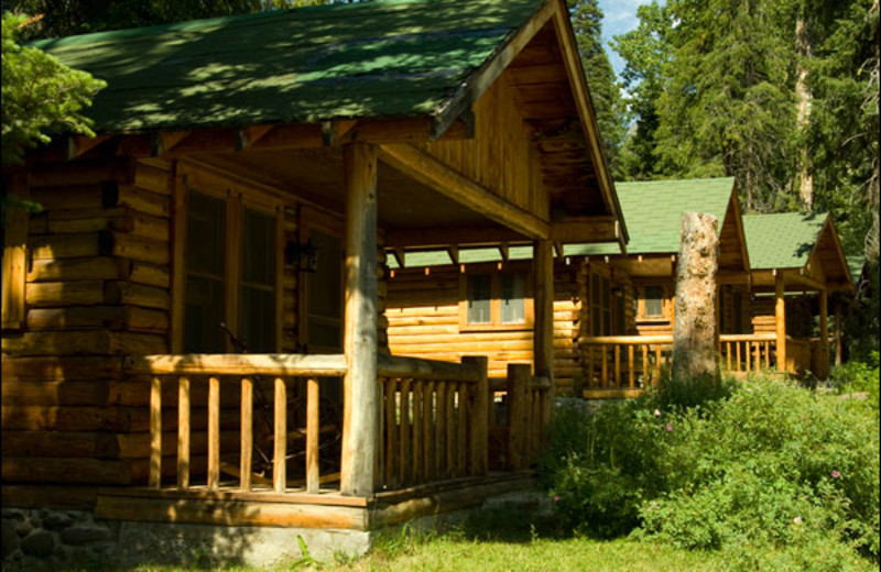 Cabin exterior at Shoshone Lodge & Guest Ranch.