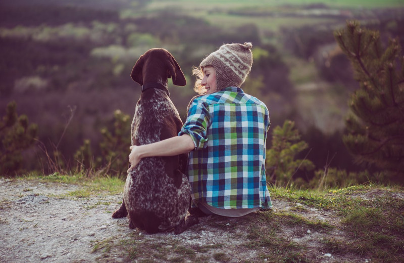 Pets welcome at Unity College Sky Lodge.