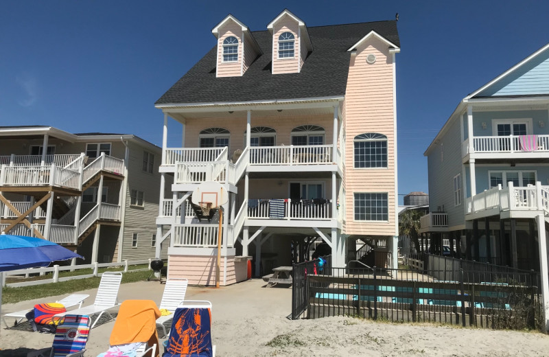 Exterior view of Cherry Grove Beach Houses.