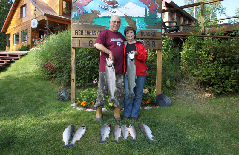 Catch of the day at Northwoods Lodge.