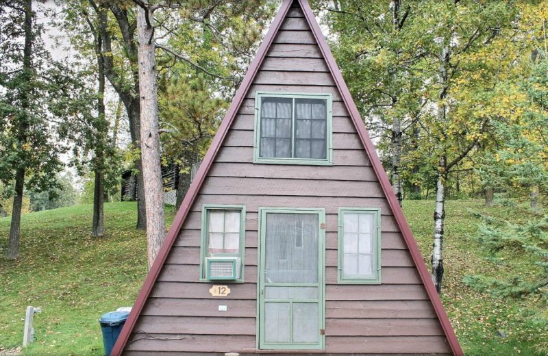 Cabin exterior at Whaley's Resort & Campground.