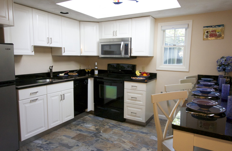 Guest kitchen at Pleasant Bay Village.