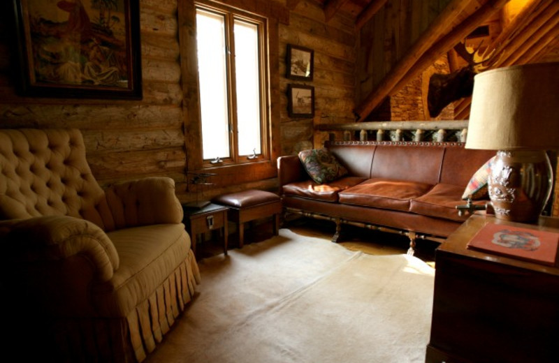 Guest room Interior at The Lodge at Red River Ranch.
