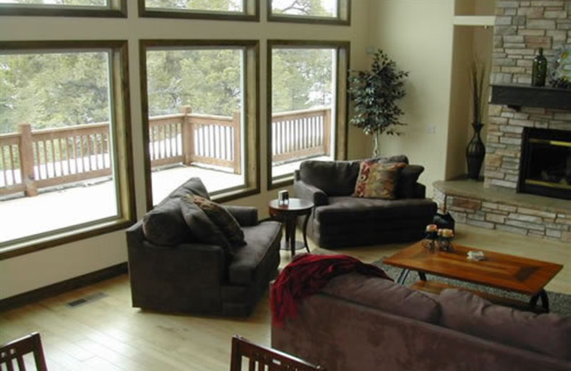 Vacation home interior at Zion Ponderosa Ranch.