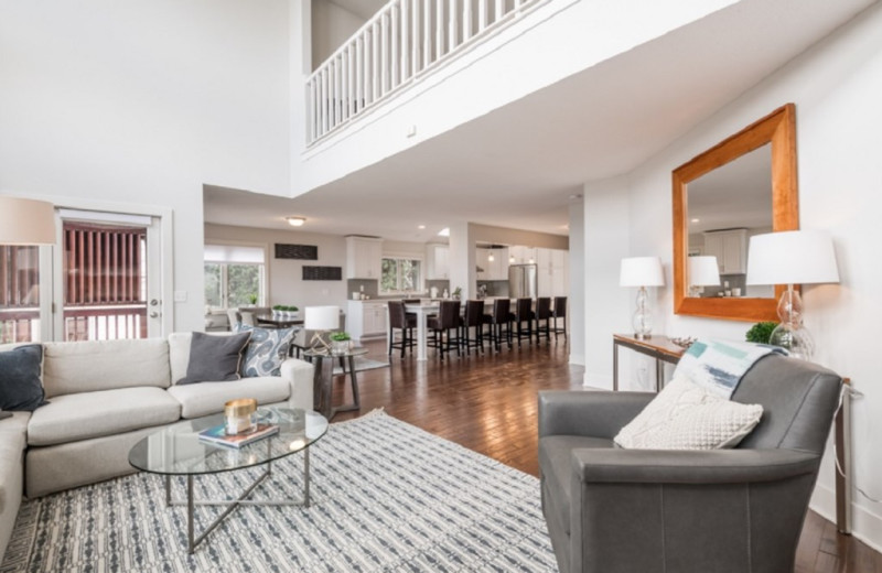 Rental living room at Minnestay.