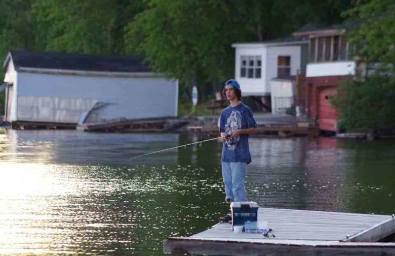 Fishing at Deluxe Camp.