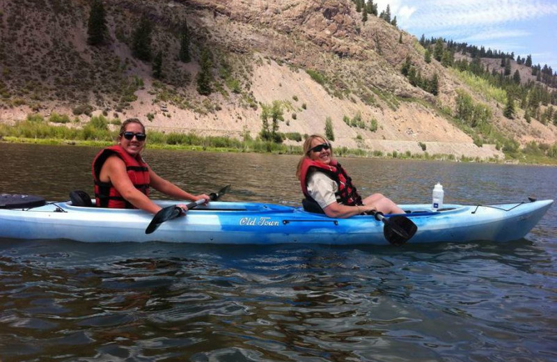 Kayaking at The North Face Lodge.