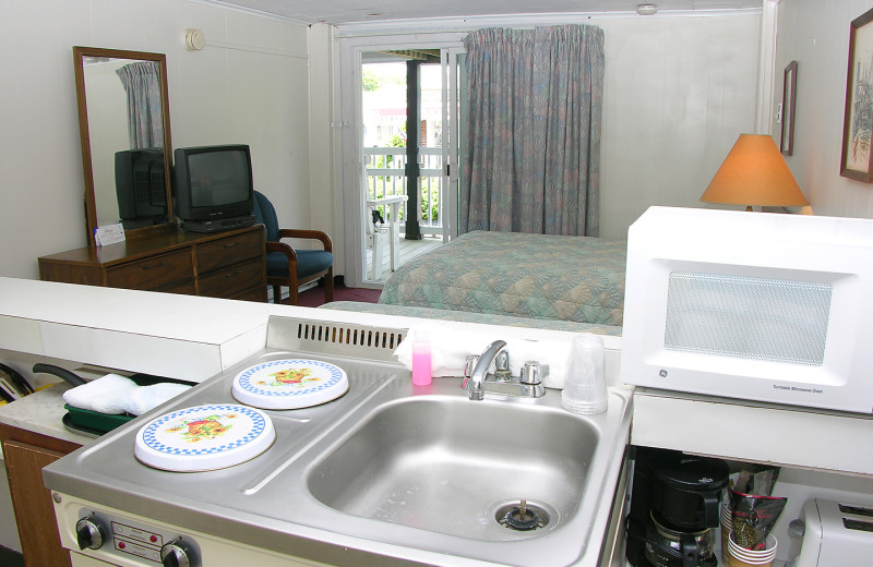 Guest room at Beach Walk Oceanfront Inn.