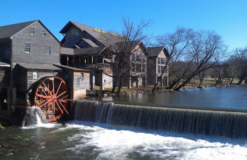 Old Mill Restaurant near Cabin Fever Vacations.