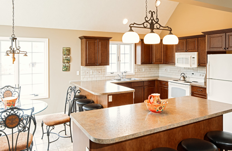 Kitchen at Woodloch Lake Estates and Southwoods Vacation Homes.