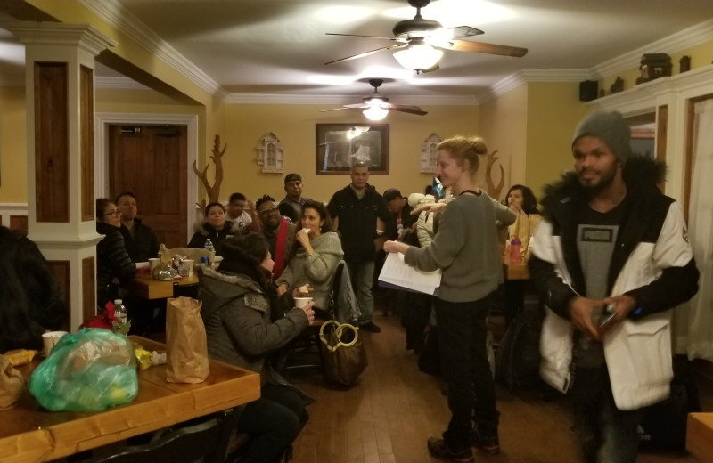 Groups at Hammo's Lodge.