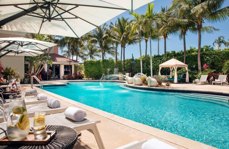 Outdoor pool at Renaissance Fort Lauderdale Cruise Port Hotel.