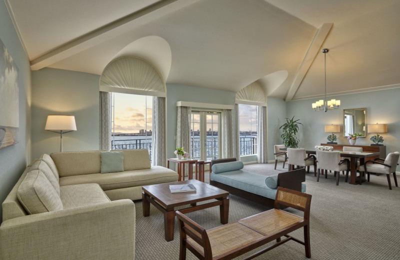 Guest room at Loews Coronado Bay Resort.