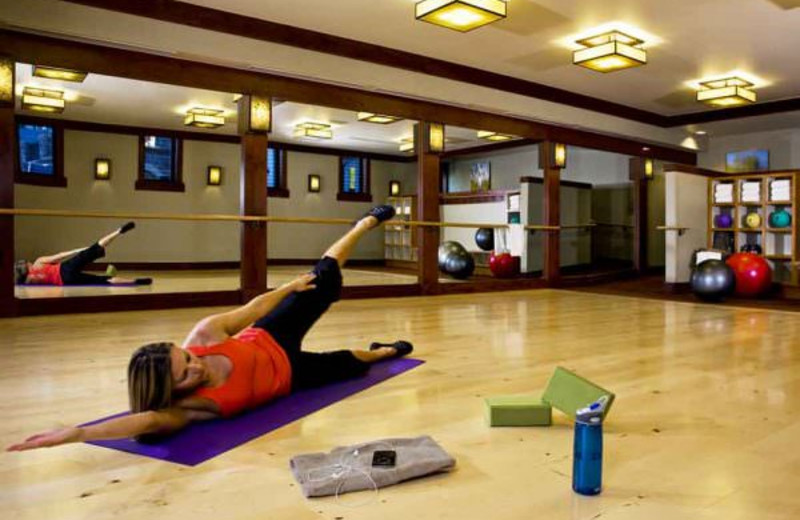 Fitness class at Lodge Tower.