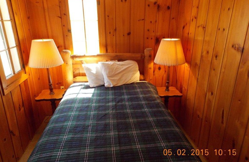 Cabin bedroom at Wilderness Resort Villas.