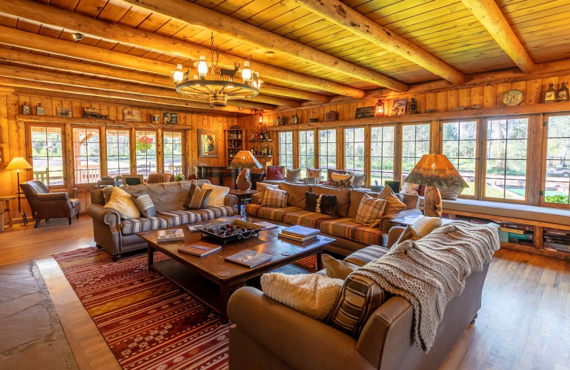 Lobby at Rawah Guest Ranch.