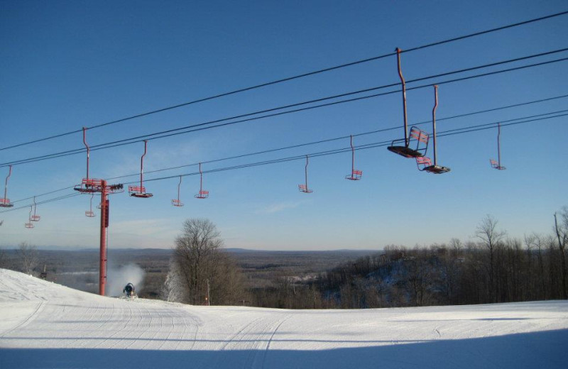 Ski lift at Big Powderhorn Mountain Resort.