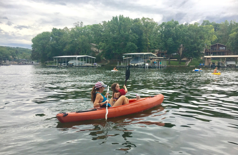 Kayaking at Point Randall Resort.